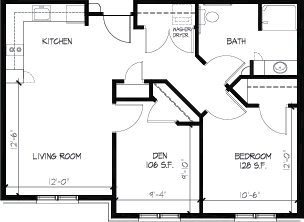 Valley Villas Two Bedroom Floorplan